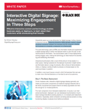 Interactive Digital Signage Maximizing Engagement in Three Steps